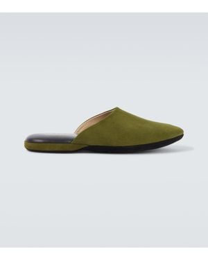 Charvet Slippers En Daim - Vert