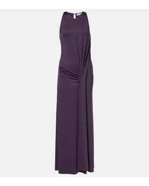 Victoria Beckham Draped Gown - Purple