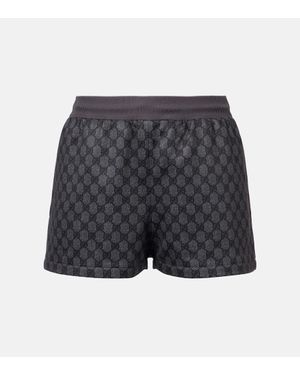 Gucci Gg Jersey Shorts - Gray