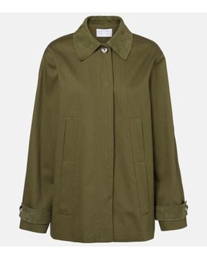 Proenza Schouler Angela Herringbone Cotton Jacket - Green