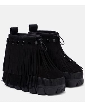 Goldbergh Schneestiefel Vergara Aus Veloursleder - Schwarz