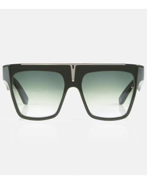 Jacques Marie Mage X Evangelie Smyrniotaki Selini Flat-Brow Sunglasses - Green