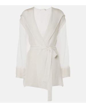 Max Mara Silk Chiffon Jacket - White