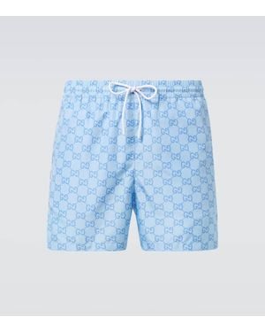 Gucci Badeshorts Gg - Blau