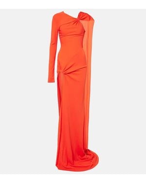 David Koma Asymmetric Gown - Red