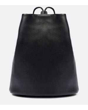 トートバッグ [The Row] Harper Backpack in Leather Harper Backpack Black in Leather – The Row