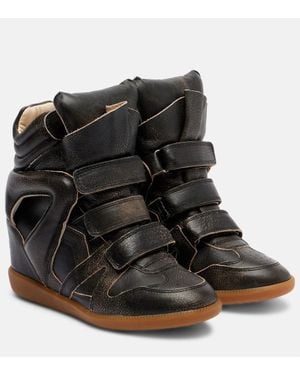 Isabel Marant High-Top Sneakers Bekett Aus Leder - Schwarz