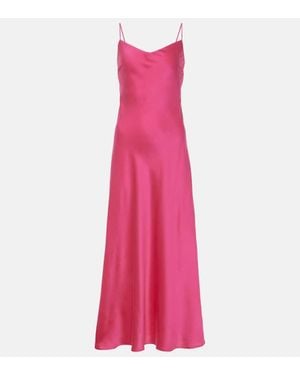 Asceno Slipdress Lion Aus Seiden-Twill - Pink