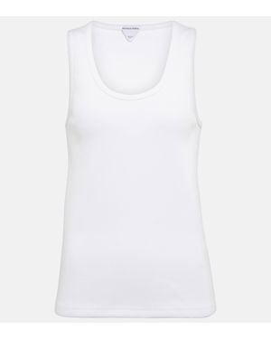 Bottega Veneta Cotton-blend Tank Top - White