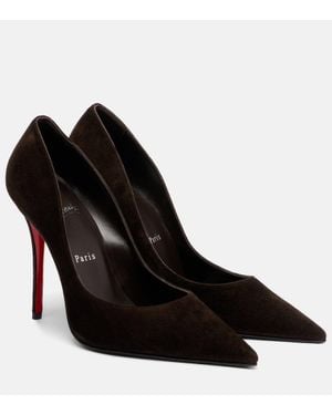 Christian Louboutin Miss Z 100 Suede Pumps - Black