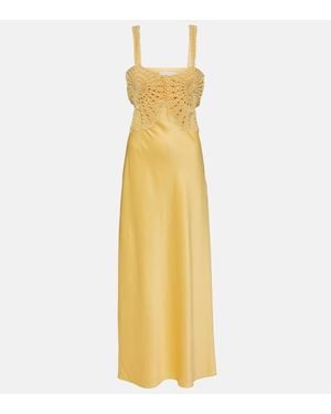 Jonathan Simkhai Maxikleid Roberta - Mettallic