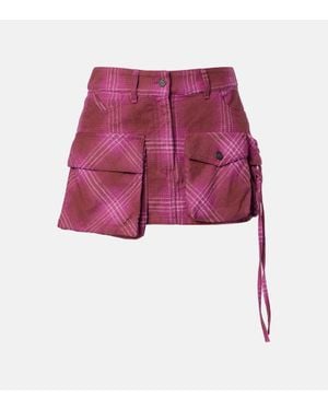 The Attico Minirock Fay Aus Einem Baumwollgemisch - Pink