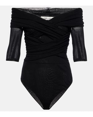 Diane von Furstenberg Body Alex Con Scollo Bardot - Nero