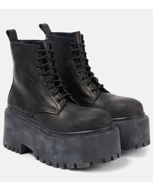 Balenciaga Leather Shoes - Black