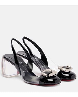 Christian Louboutin Minny Bubble Sling 70 Slingback Pumps - Black