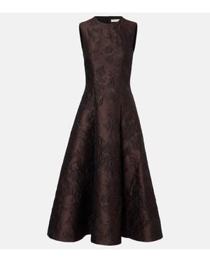 Emilia Wickstead Midikleid - Schwarz