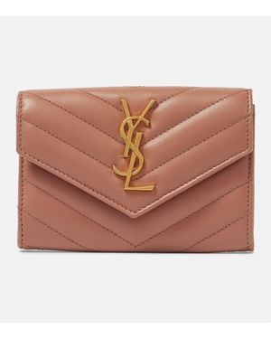 Saint Laurent Cassandre Wallets Rose - Pink