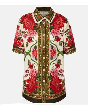 FARM Rio Camicia Wonder Rio Oversize - Rosso