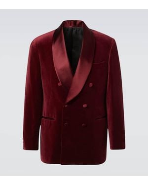 Brunello Cucinelli Smokingjacke Aus Samt - Rot