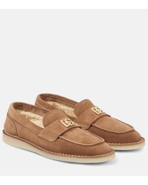Dolce & Gabbana Mocassini Dg - Marrone