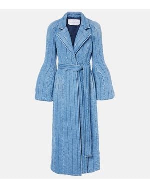 Gabriela Hearst Cappotto Di Jeans Dalloway Trapuntato - Blu