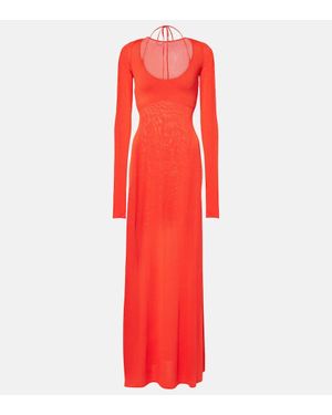 SIR. Maxikleid Valejo Halter Aus Strick - Rot