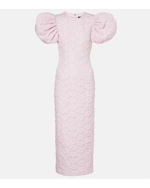 ROTATE BIRGER CHRISTENSEN Midikleid Aus Jacquard - Pink