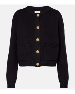 Velvet Mahal Cotton And Cashmere Cardigan - Blue