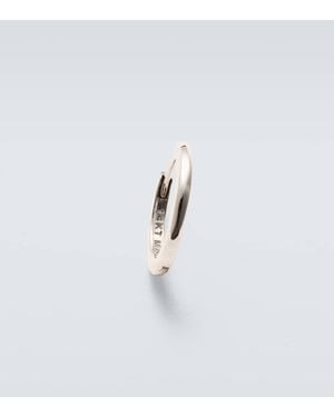 Mateo 14Kt Single Hoop Earring - White