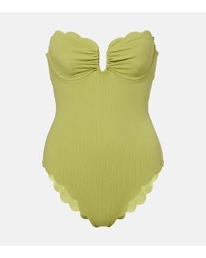Marysia Swim Lisbon Scalloped Swimsuit - Green