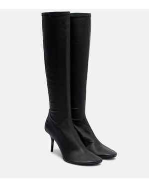 Acne Studios 75 Leather Knee-High Boots - Black