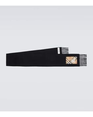 Burberry Schal Aus Kaschmir - Schwarz