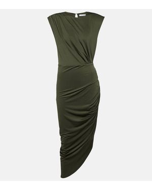 Veronica Beard Abito Midi Asimmetrico Merrith - Verde