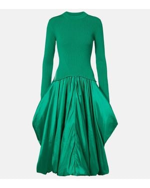 Jonathan Simkhai Kenlie Ribbed-Knit Midi Dress - Green