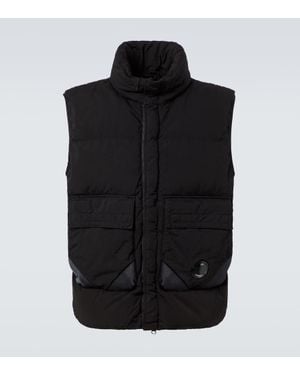 C.P. Company Hooded Down Vest - Black