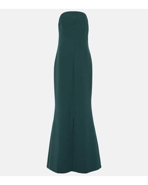 Safiyaa Makkari Crepe Gown - Green
