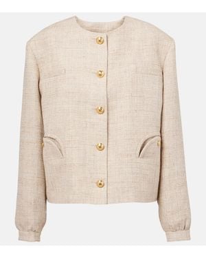 Blazé Milano Jacke Gliss Aus Einem Leinengemisch - Natur