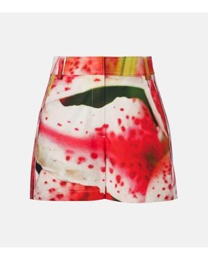 Tory Burch Cargo-Shorts Aus Einem Baumwollgemisch - Rot