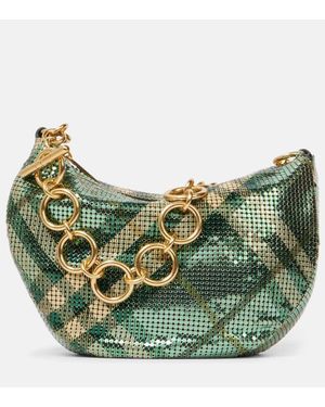 Burberry Borsa A Spalla Eve Check - Verde