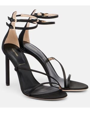 Tom Ford Satin Sandals - Black