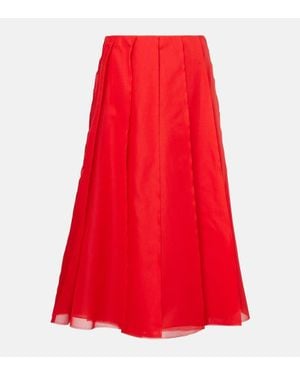 Altuzarra Midirock Aus Seidenorganza - Rot