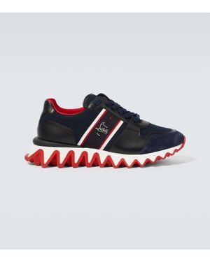 Christian Louboutin Sneakers Nastroshark Aus Leder Und Canvas - Mehrfarbig