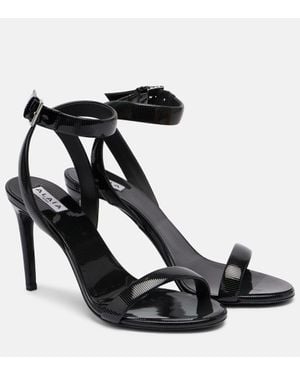 Alaïa Sandalen Chain Aus Lackleder - Schwarz