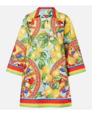 Dolce & Gabbana Bedrucktes Hemdblusenkleid - Mehrfarbig