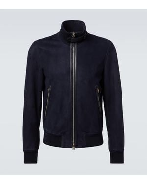 Tom Ford Suede Jacket - Blue