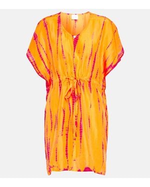 Anna Kosturova Caftano Tie-Dye - Arancione