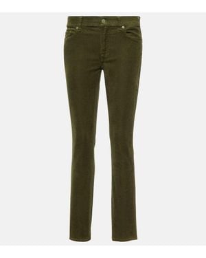 7 For All Mankind Jeans Ajustados Roxanne De Pana - Verde