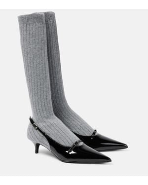 Magda Butrym Pumps Slingback - Grigio