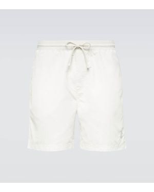 Brunello Cucinelli Logo Swim Shorts - White