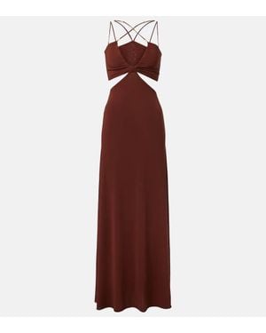 Eres Saba Cutout Jersey Maxi Dress - Red